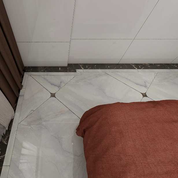 Gạch lát nền đá bóng kính vân đá xám SF-VZZD - 80x80