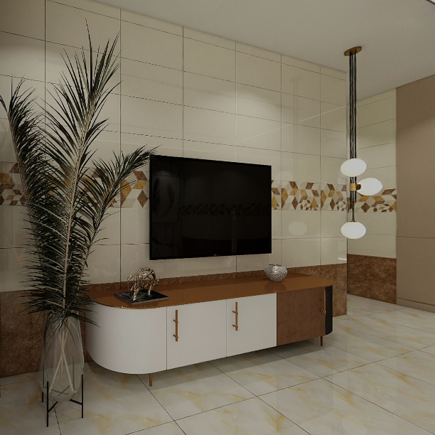 Gạch ốp tường đá bán sứ bóng vân vàng điểm hoa văn A-GN-MC-VZFD  - 30x60