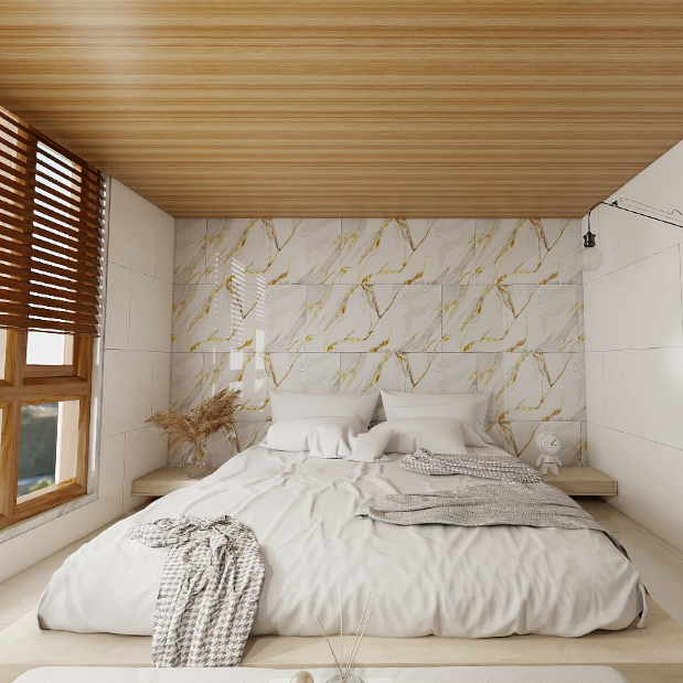 Gạch ốp lát đá bóng kính vân đá VH-DFNVH - 60x120