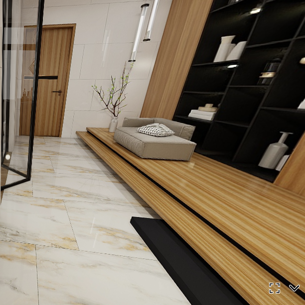 Gạch ốp lát đá bóng kính vân đá cẩm thạch VG-DFNFN - 60x120