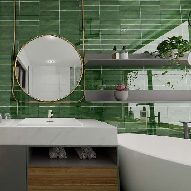 Gạch trang trí men bóng hình chữ nhật GZNZ-ZH - 30x60