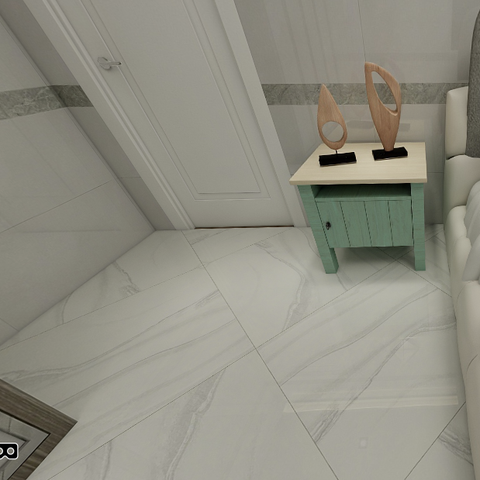  Gạch lát nền đá bóng kính vân đá xám xanh SF-VZZF - 80x80 