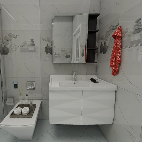  Gạch ốp tường đá bán sứ vân mây xám VG-LUX-HVD - 40x80 