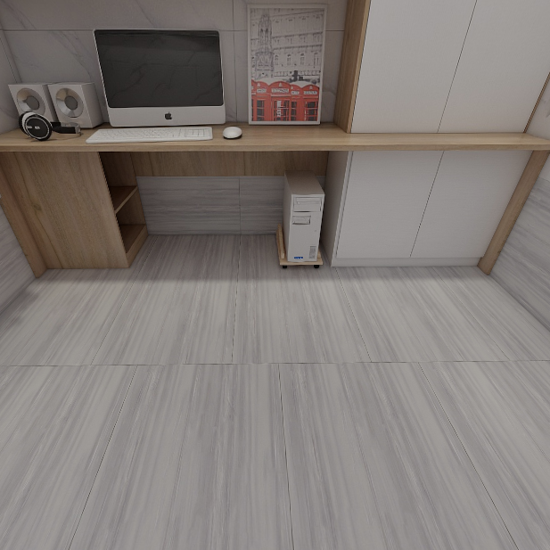 Gạch ốp lát đá mờ vân giả gỗ xám xanh HEBF-DFZNF - 60x120