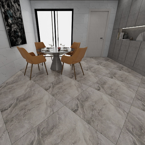  Gạch lát nền đá mờ vân mây xám TBN-VZFZZM - 80x80 