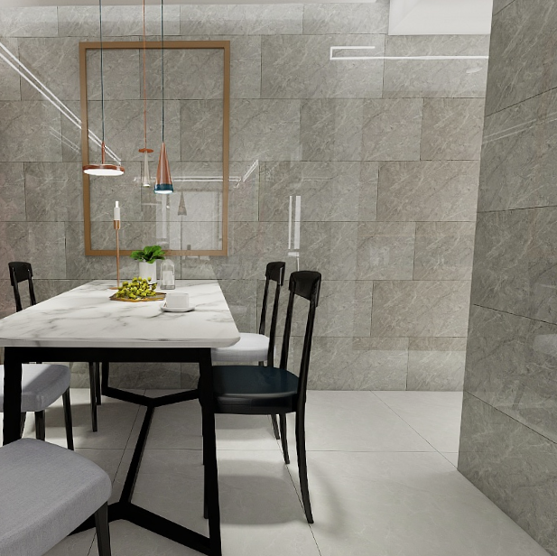 Gạch ốp tường đá bán sứ vân mây xám VG-LUX-HVT - 40x80