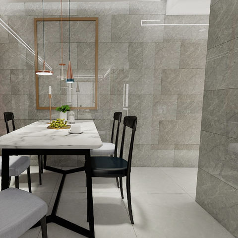  Gạch ốp tường đá bán sứ vân mây xám VG-LUX-HVT - 40x80 