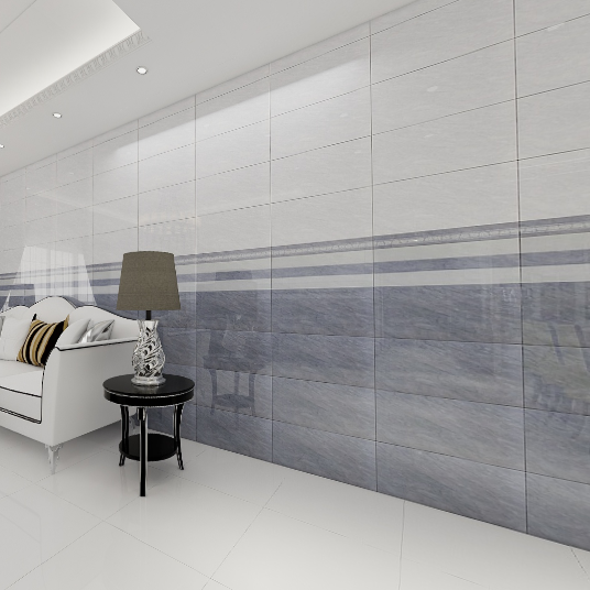 Gạch ốp men bóng vân trắng xám điểm hoa MK-GNMM - 30x60