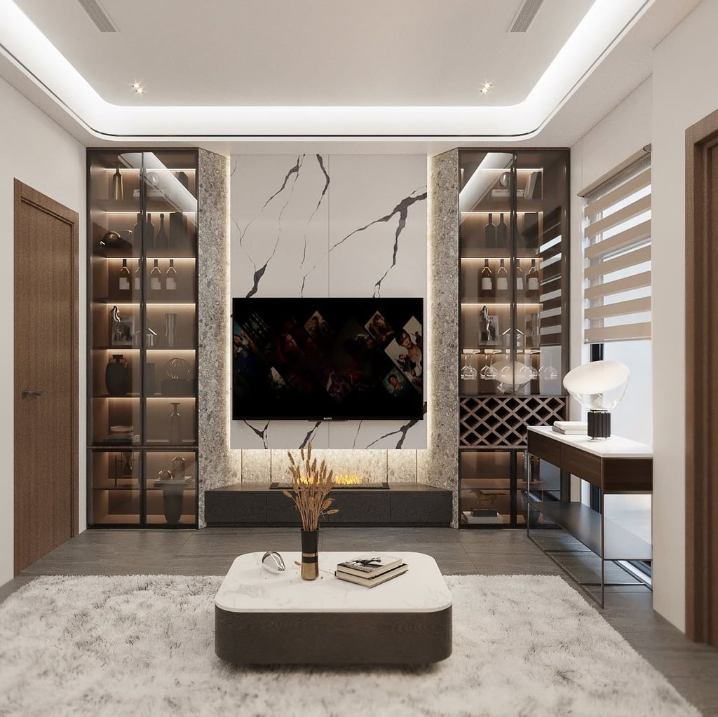 Thiết kế 3D nội thất căn hộ hiện đại