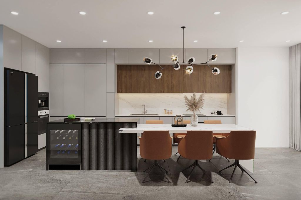 Thiết kế 3D nội thất căn hộ hiện đại