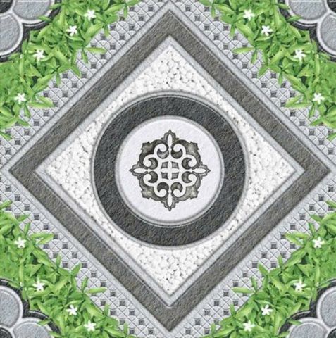  Gạch lát nền sân vườn hoa văn xám GR-MTZX 50x50 