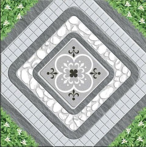  Gạch lát nền sân vườn hoa văn xám GR-MTDD 50x50 