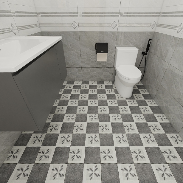 Gạch lát nền men mờ ô vuông hoa văn HG-GGZH - 30x30