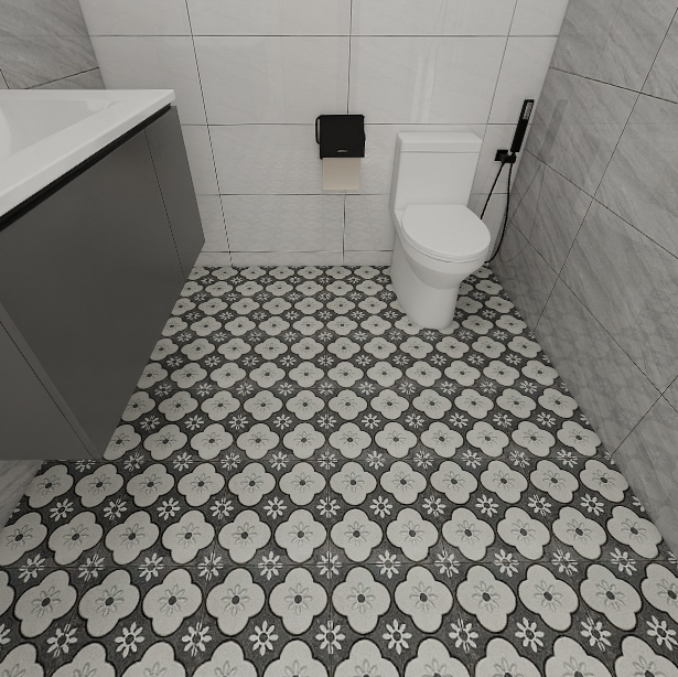 Gạch lát nền men mờ ô vuông hoa văn HG-GGZV - 30x30