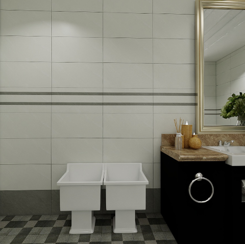  Gạch ốp tường men mờ vân mây xám điểm sọc THP-GNZZD-M 30x60 