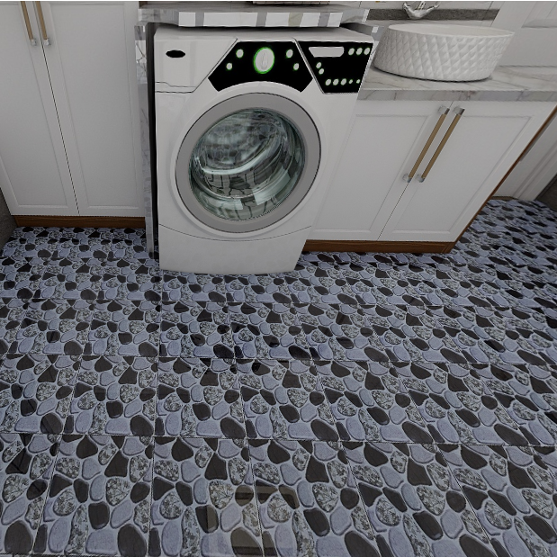 Gạch lát nền men bóng ô vuông hoa văn HG-GZZN- 30x30