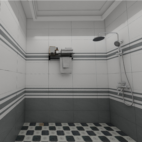  Gạch ốp tường men mờ vân mây xám điểm sọc TN-GVFZD-S 30x60 