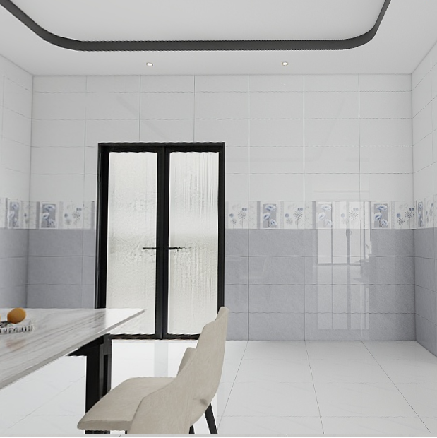 Gạch ốp tường men bóng xám vân TK-GNZTZ 30x60