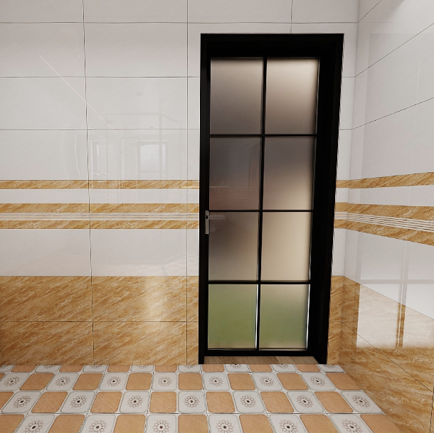 Gạch ốp tường men bóng vân kem điểm sọc GNVGV 30x60