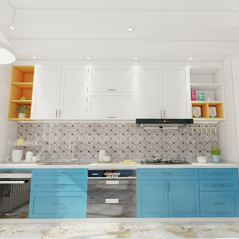  Gạch ốp lát đá bóng kính trang trí ô vuông cam trắng SG-GXZZG - 30x30 