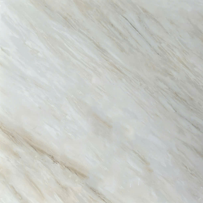 Gạch lát nền đá bóng kính trắng vàng vân V-C-VVV  - 80x80