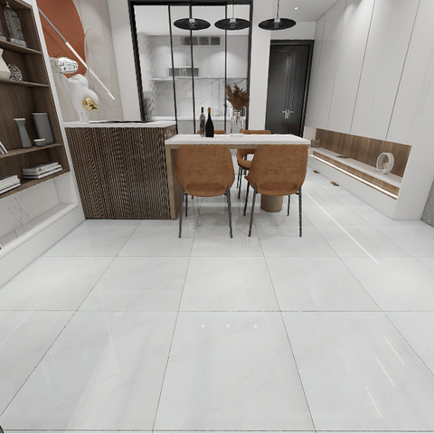  Gạch nền men bóng trắng vân khói MK-NMDG - 60x60 