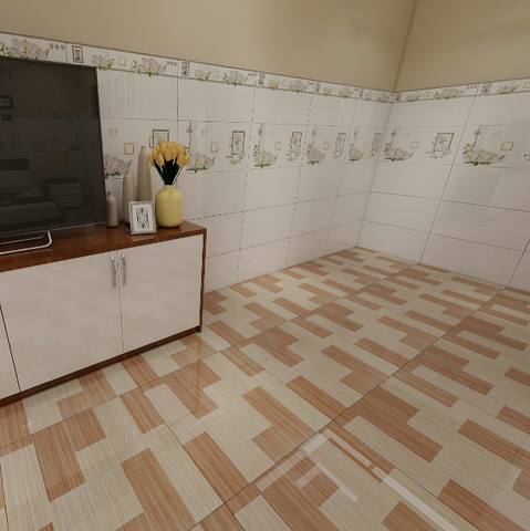  Gạch nền men bóng giả gỗ vàng MK-NMZD - 60x60 