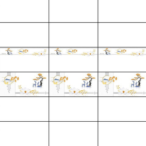  Gạch ốp tường đá bóng kính trắng trơn điểm hoa BC-GNZZ   - 30x60 