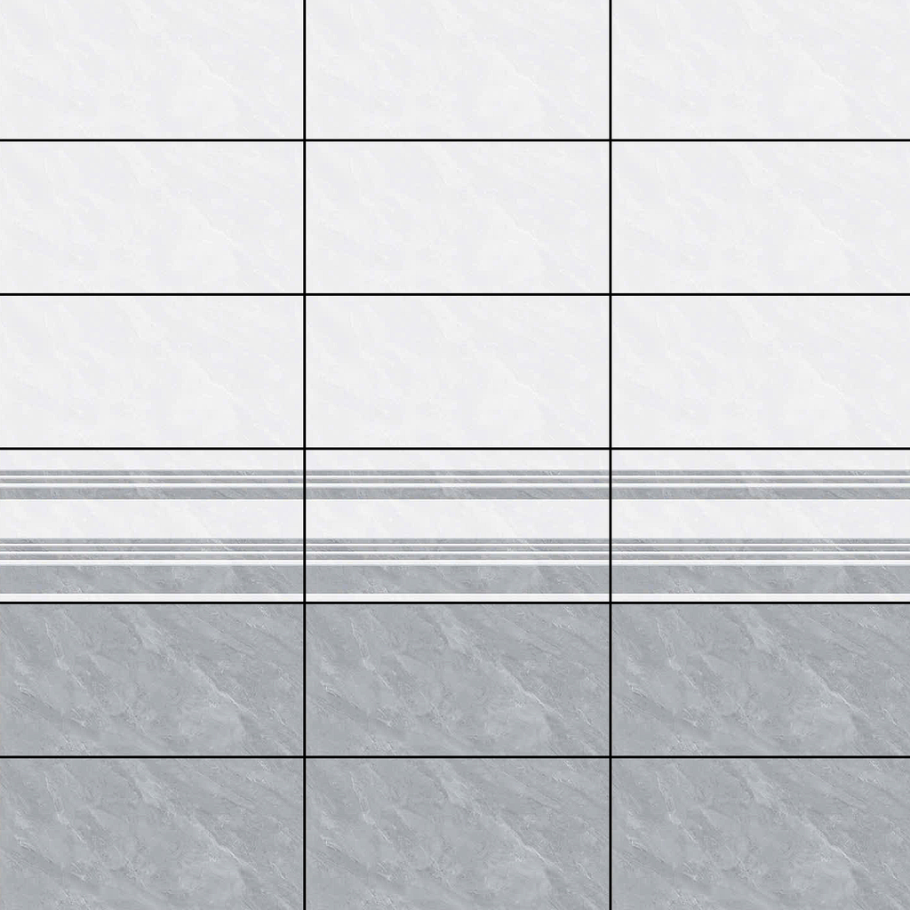 Gạch ốp tường đá bóng kính xám vân mây điểm sọc BC-GNZF   - 30x60