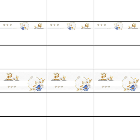  Gạch ốp tường đá bóng kính trắng trơn điểm hoa DHT-GNGZZ   - 30x60 