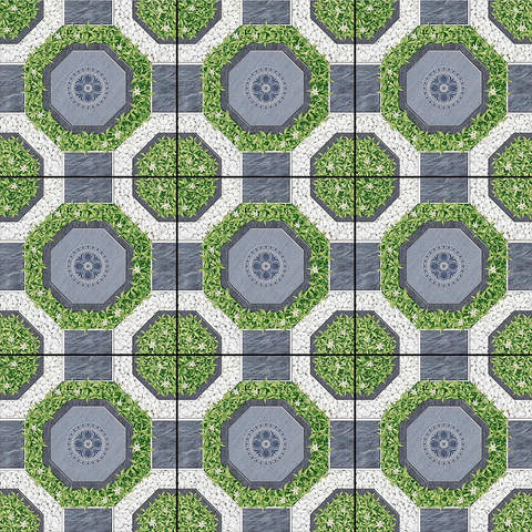  Gạch lát nền sân vườn mờ hoa văn xám DPL-SV-MND - 50x50 