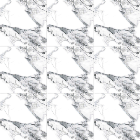  Gạch ốp lát đá bóng kính vân đá trắng đen GHP-NZF 60x60 