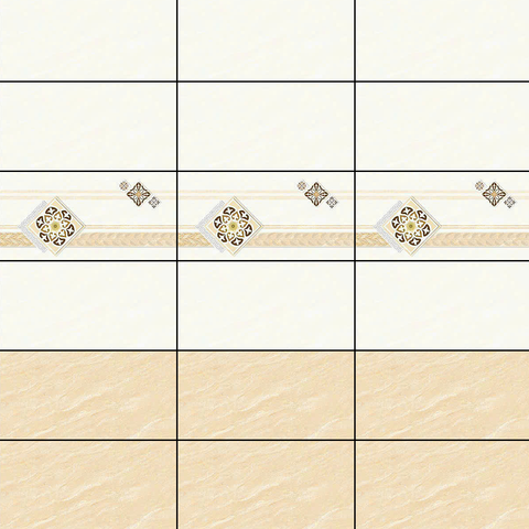  Gạch ốp tường men mờ vân mây kem điểm hoa văn M-GNNZD 30x60 