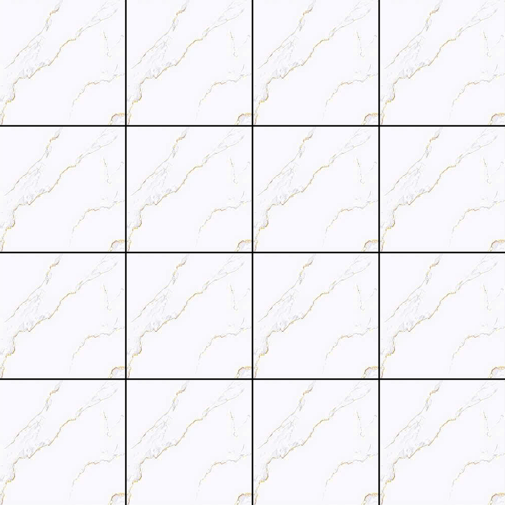 Gạch lát nền men bóng trắng vân vàng MK-HMDD - 40x40