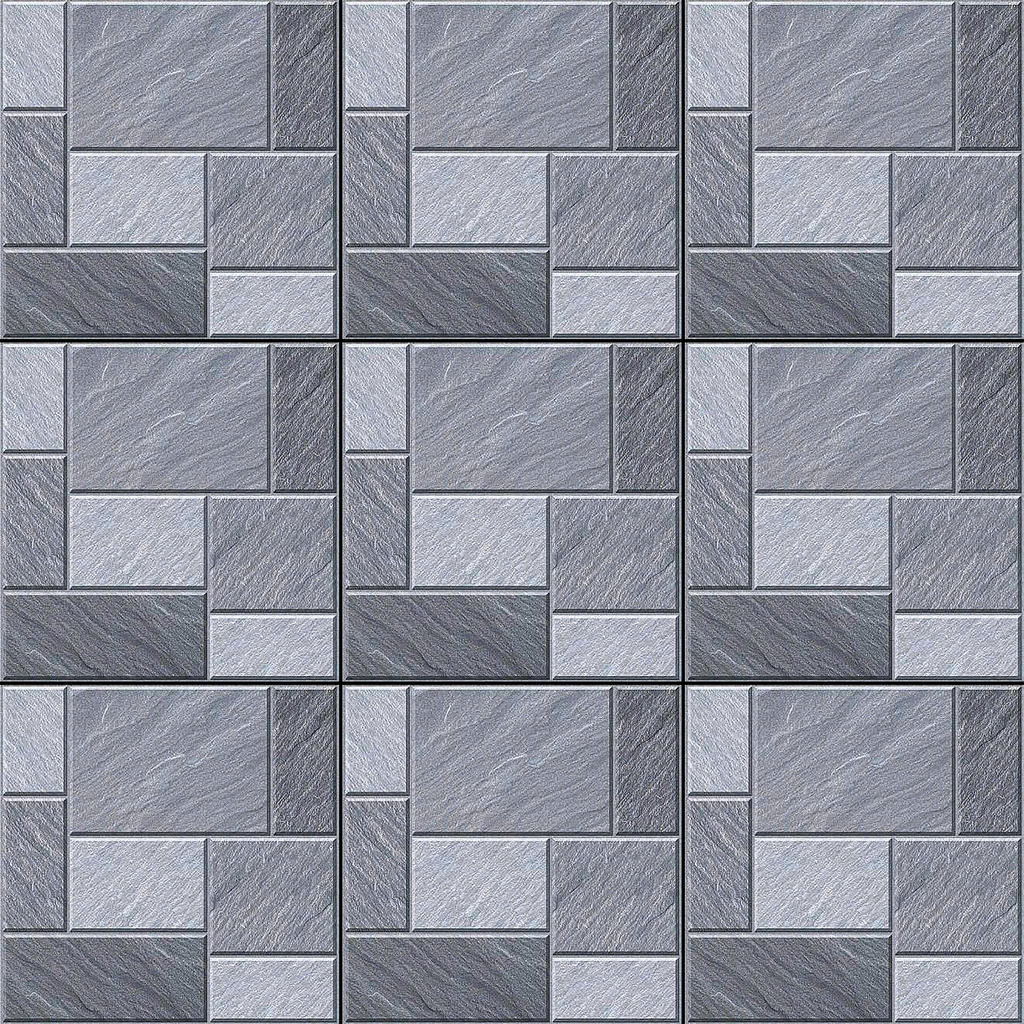 Gạch lát nền sân vườn mờ hoa văn xám MK-SV-MHZV - 50x50