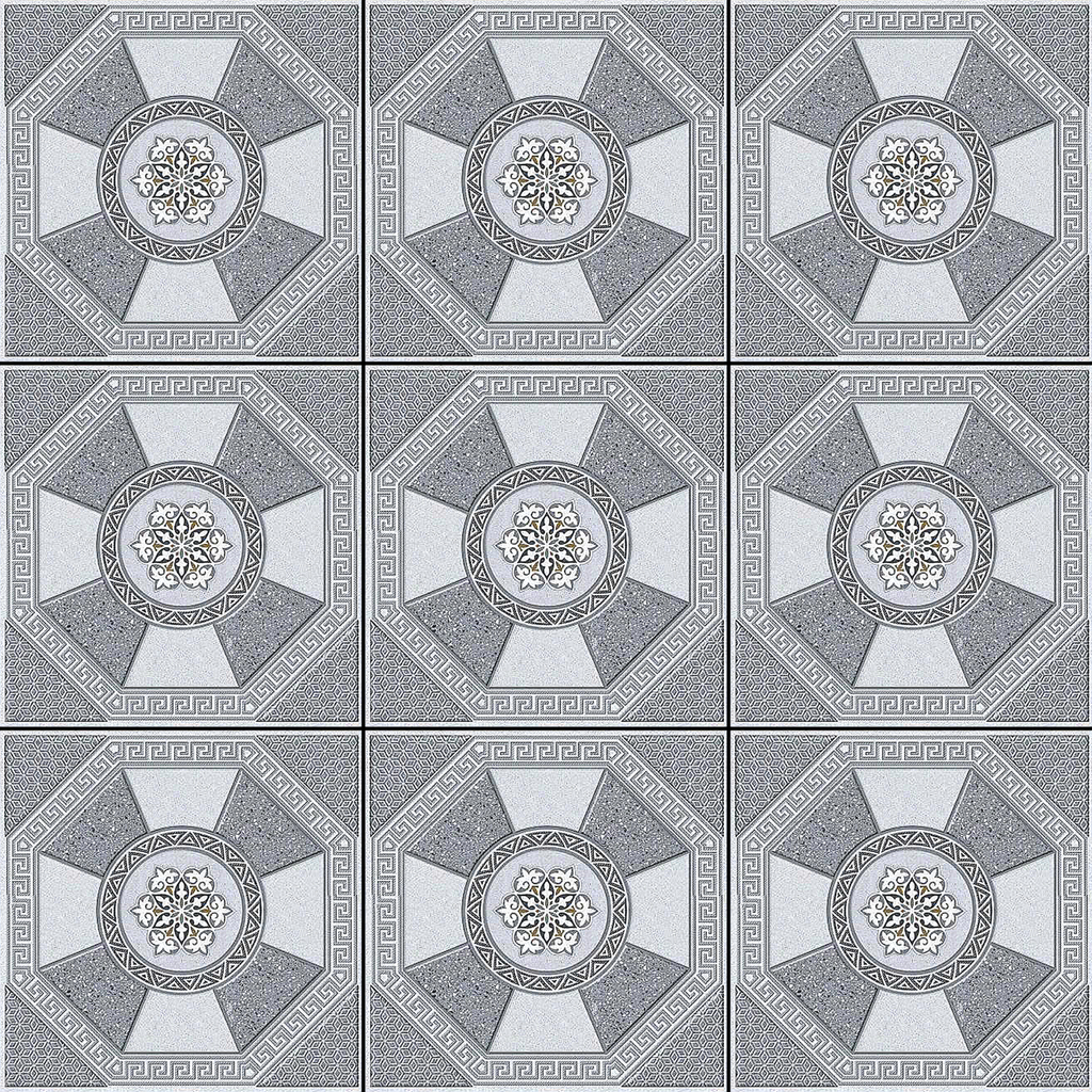 Gạch lát nền sân vườn mờ hoa văn xám MK-SV-MVZN - 50x50