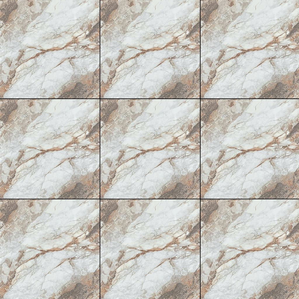 Gạch lát nền đá bóng kính vân đá xám nâu SF-VZZM - 80x80