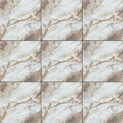  Gạch lát nền đá bóng kính vân đá xám nâu SF-VZZM - 80x80 