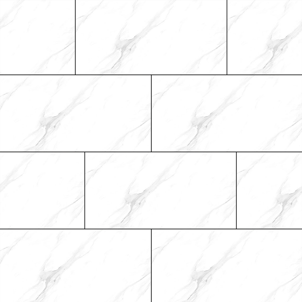 Gạch ốp lát đá bóng kính trắng vân khói TBN-NZDFDF - 60x120