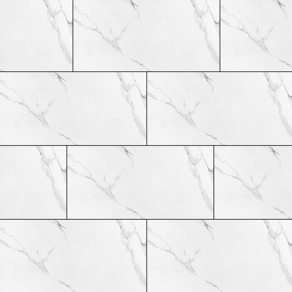 Gạch ốp lát đá bóng kính trắng vân khói TBN-NDFDZ - 60x120