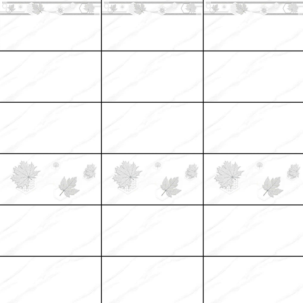 Gạch ốp tường đá bán sứ bóng trắng vân khói điểm hoa THP-GZNZH - 30x60