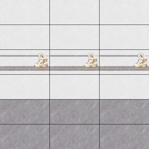  Gạch ốp tường men bóng vân mây xám điểm hoa văn THP-HXZZT - 40x80 