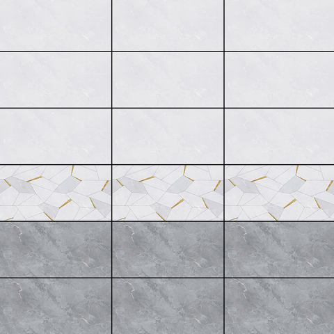  Gạch ốp tường đá bóng kính vân xám điểm hoa TK-GNZM   - 30x60 