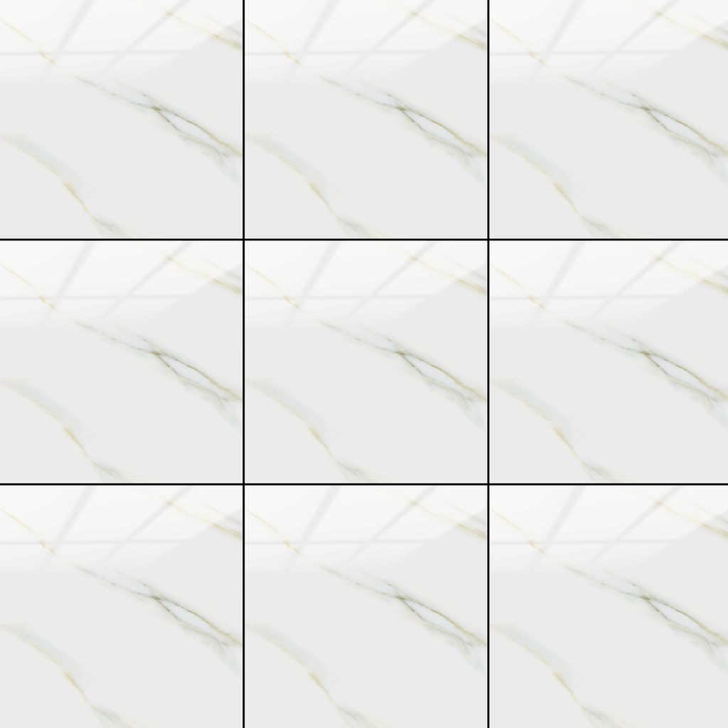 Gạch ốp lát đá bóng kính trắng vân vàng TK-NNMZ - 60x60