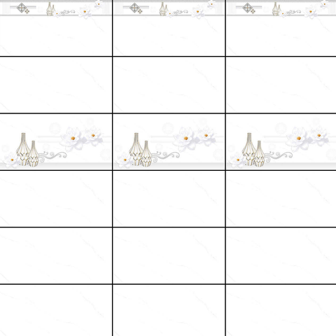  Gạch ốp tường men bóng trắng vân khói điểm hoa TN-GND-V2   - 30x60 