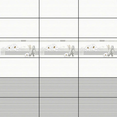  Gạch ốp tường men bóng sọc xám điểm hoa TN-GNNZ-B   - 30x60 