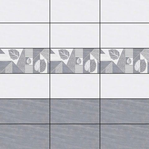 Gạch ốp tường men mờ vân mây xám điểm hoa văn TN-GNXD-D 30x60 