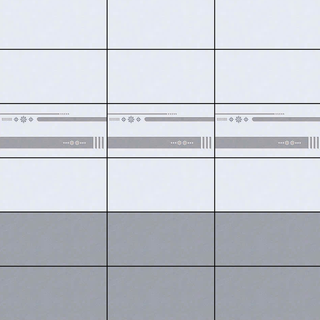 Gạch ốp tường men bóng vân kem xám điểm hoa văn TN-GXDZ - 30x60