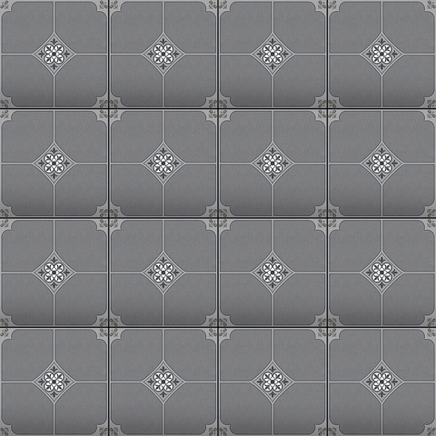  Gạch lát nền sân vườn men mờ hoa văn xám TP-MMZM - 50x50 