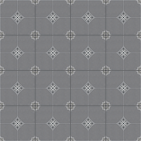  Gạch lát nền sân vườn bán sứ  hoa văn xám TP-MMZM - 50x50 